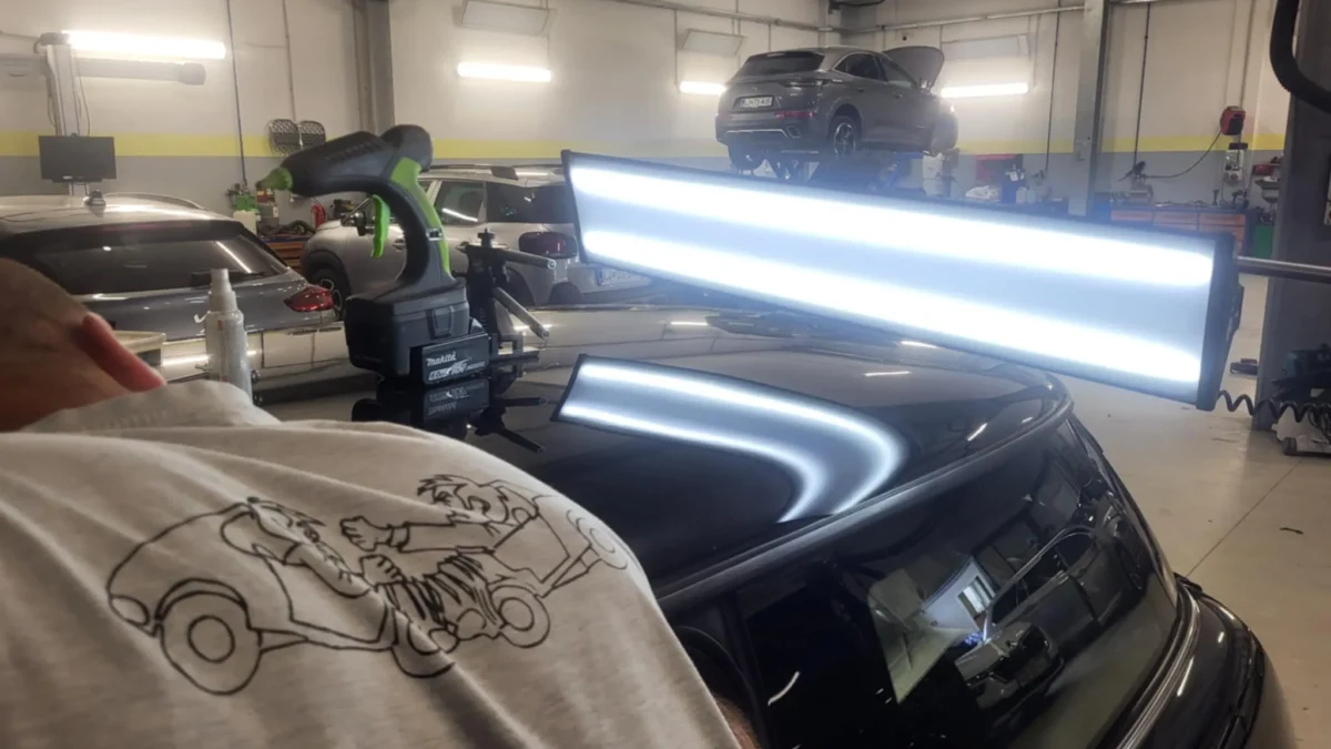 Popravilo udrtin brez lakiranja po metodi PDR